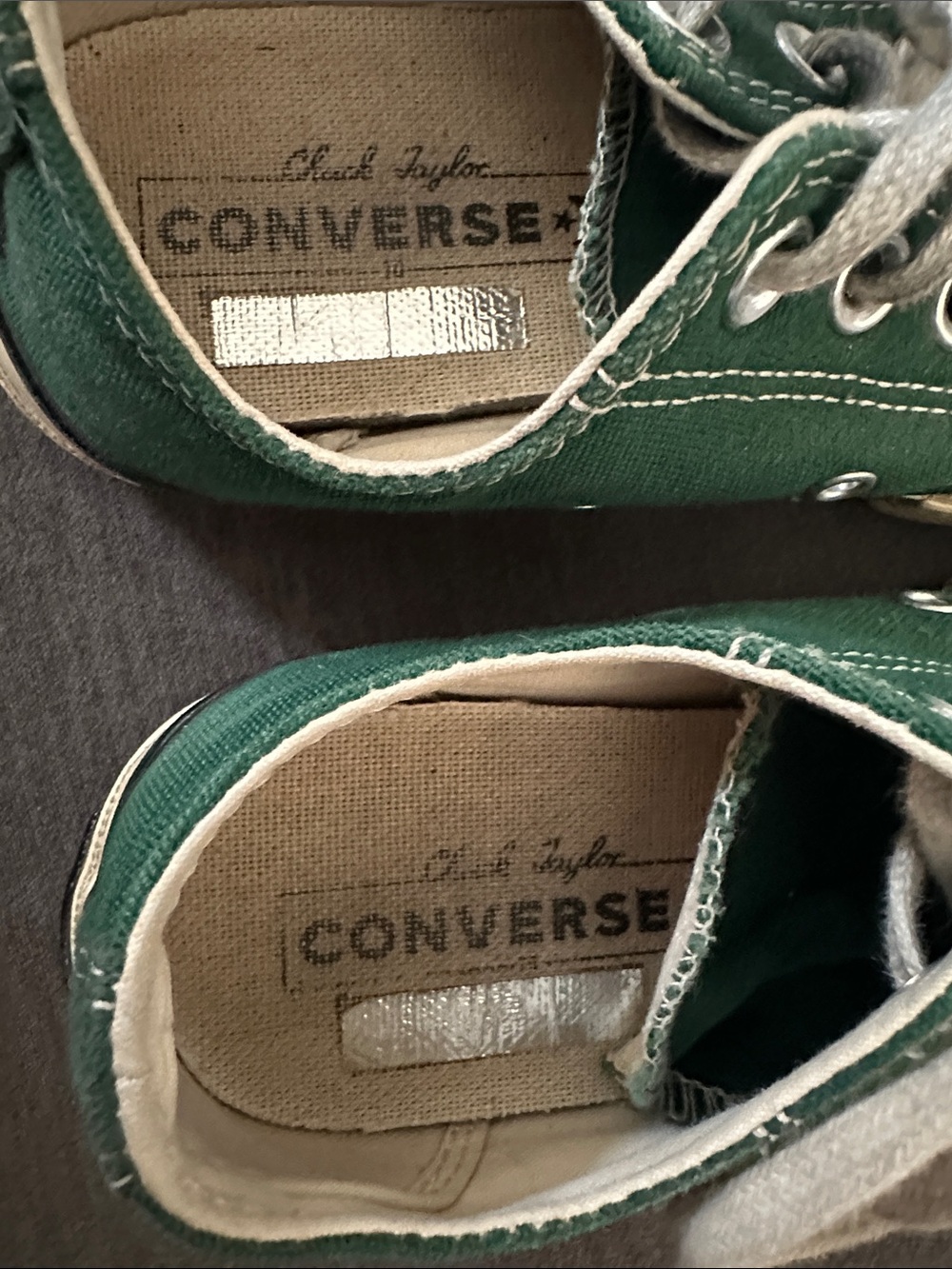 Converse  All Star Low Top Canvas Sneakers in Green - Picture 3 of 4